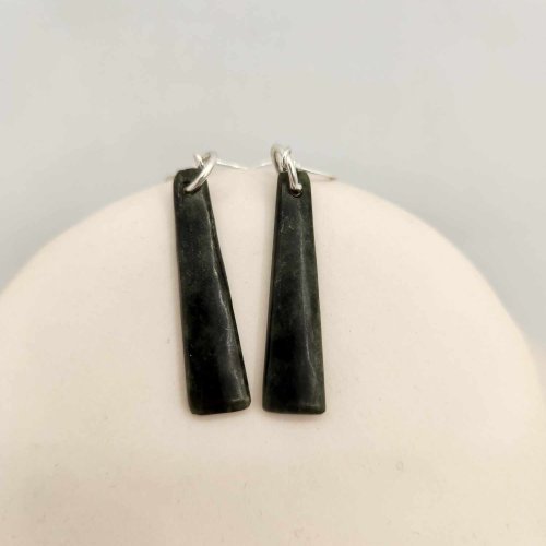 Earrings - Small Pounamu AS2