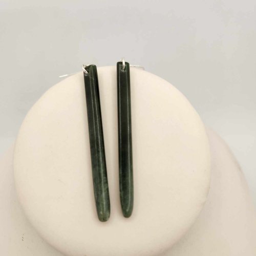 Earrings - Long Pounamu AS6